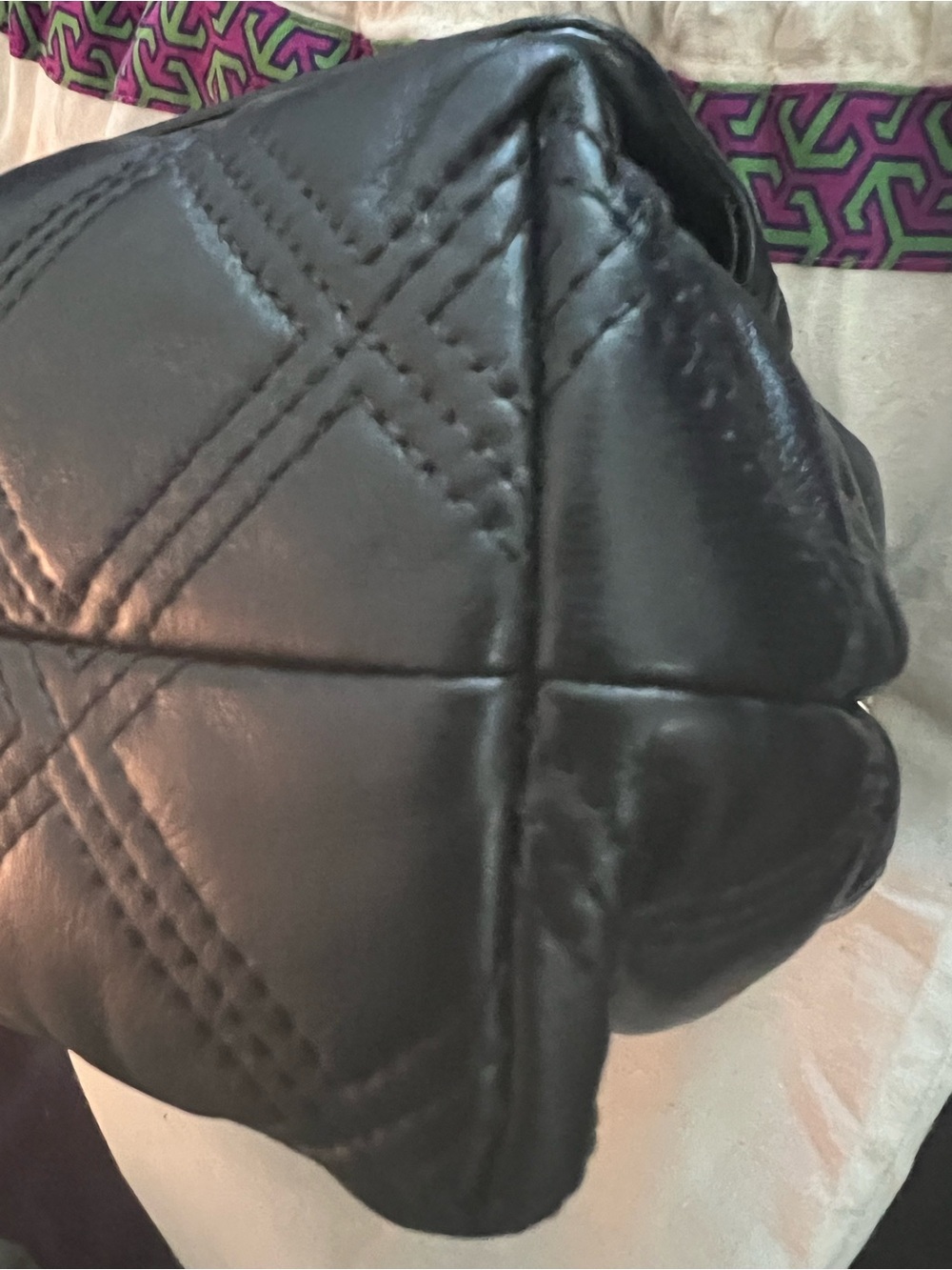 Tory Burch Black Quilted Leather Soft Fleming Shoulder Bag - Picture 5 of 14